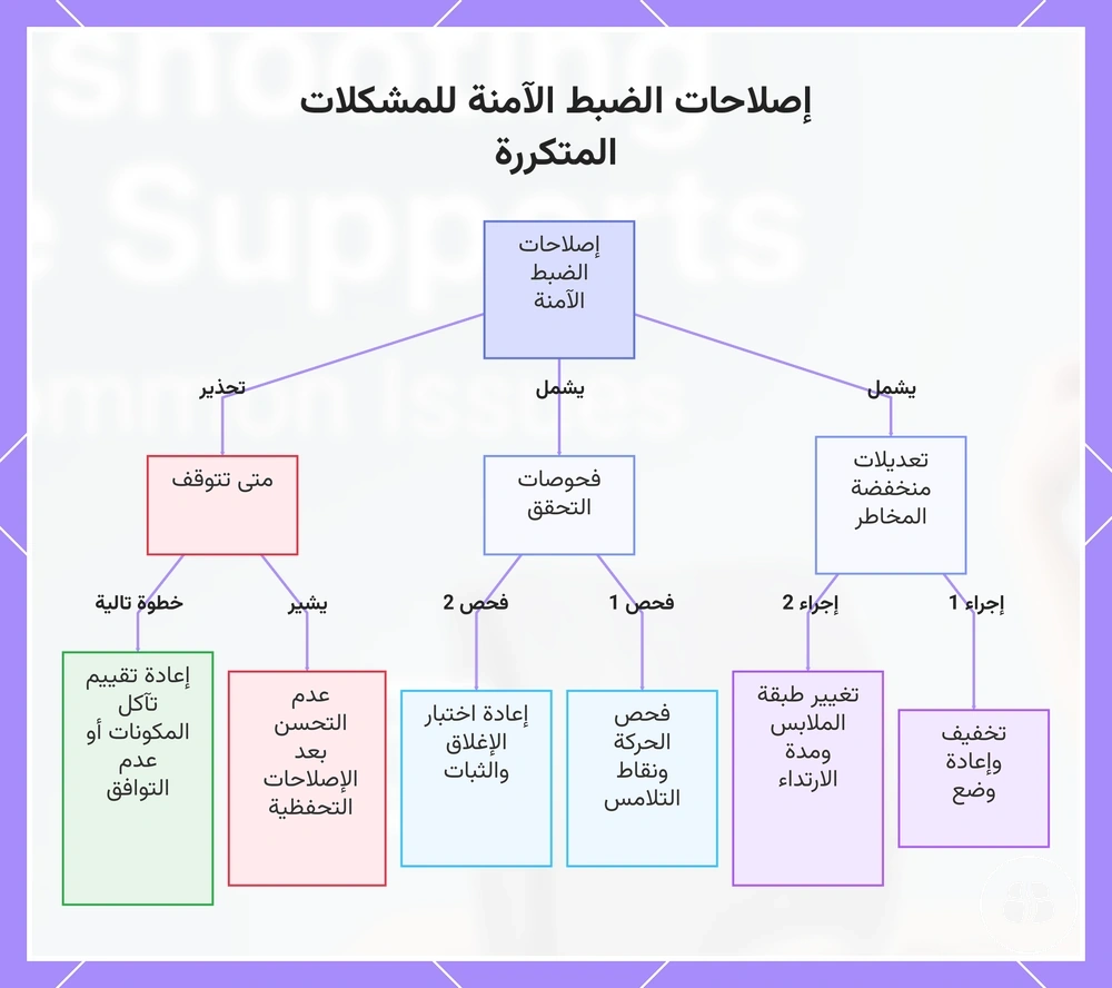 إصلاحات الضبط الآمنة للمشكلات المتكررة