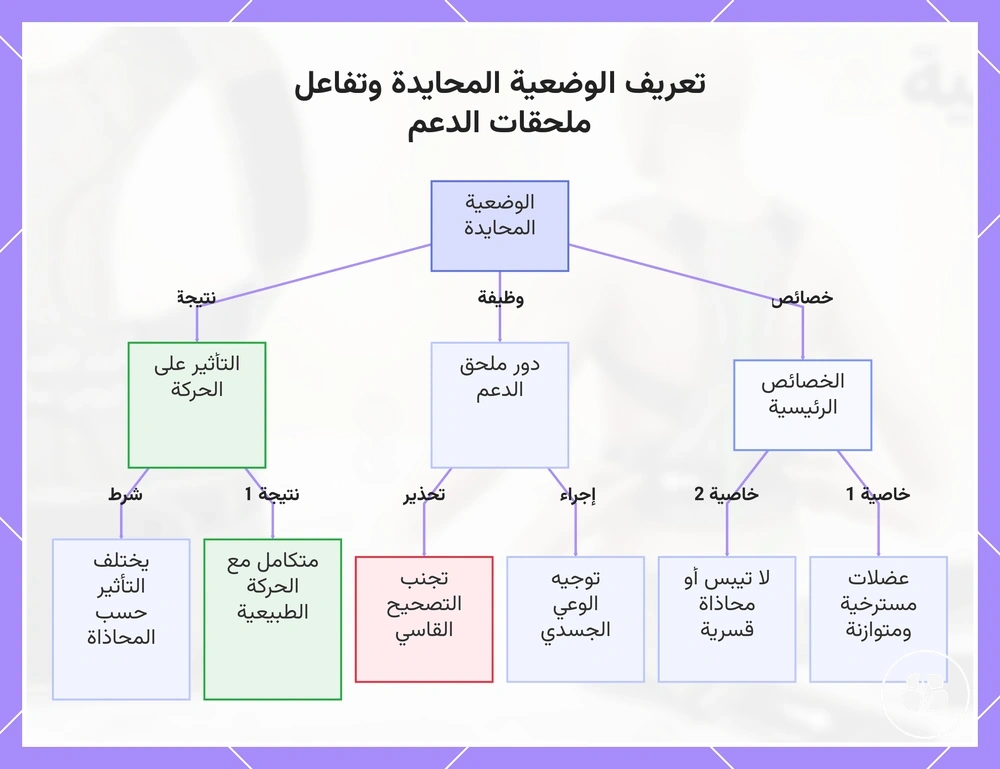 تعريف الوضعية المحايدة وتفاعل ملحقات الدعم
