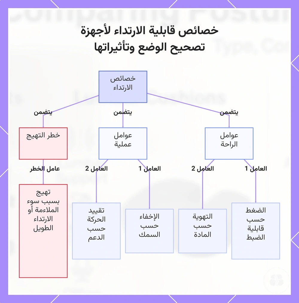 خصائص قابلية الارتداء لأجهزة تصحيح الوضع وتأثيراتها