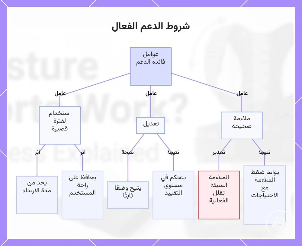شروط الدعم الفعال