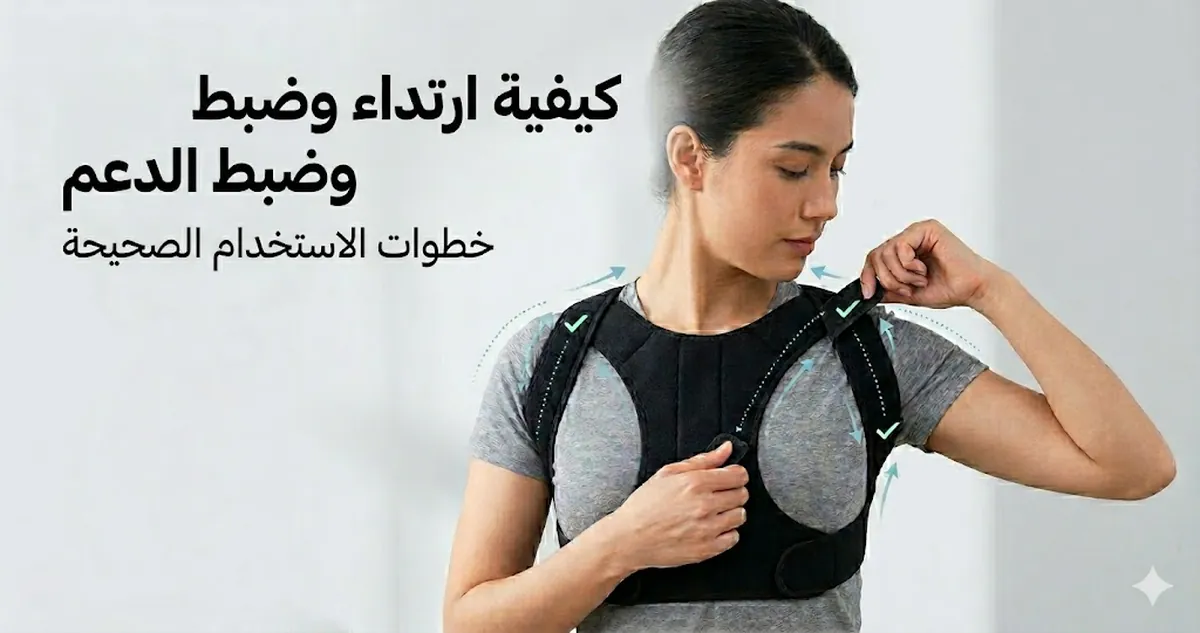 كيفية ارتداء وضبط ملحقات دعم الوضعية بشكل صحيح - صورة لملحقات دعم الوضعية