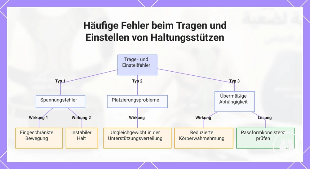 Häufige Fehler beim Tragen und Einstellen von Haltungsstützen