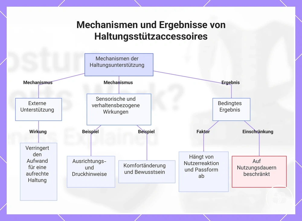 Mechanismen und Ergebnisse von Haltungsstützaccessoires
