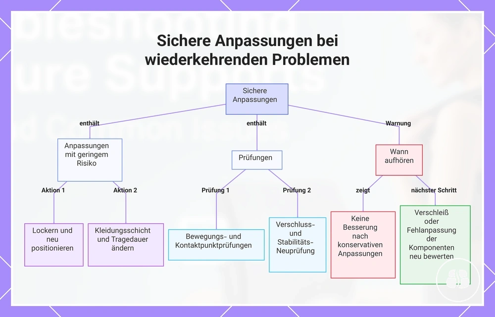 Sichere Anpassungen bei wiederkehrenden Problemen