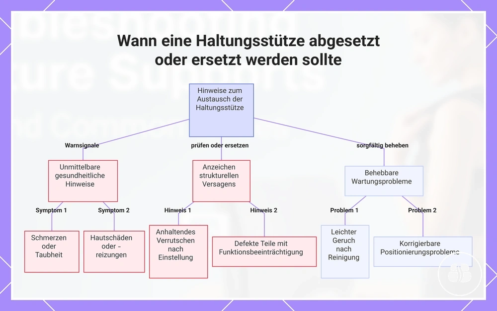 Wann eine Haltungsstütze abgesetzt oder ersetzt werden sollte
