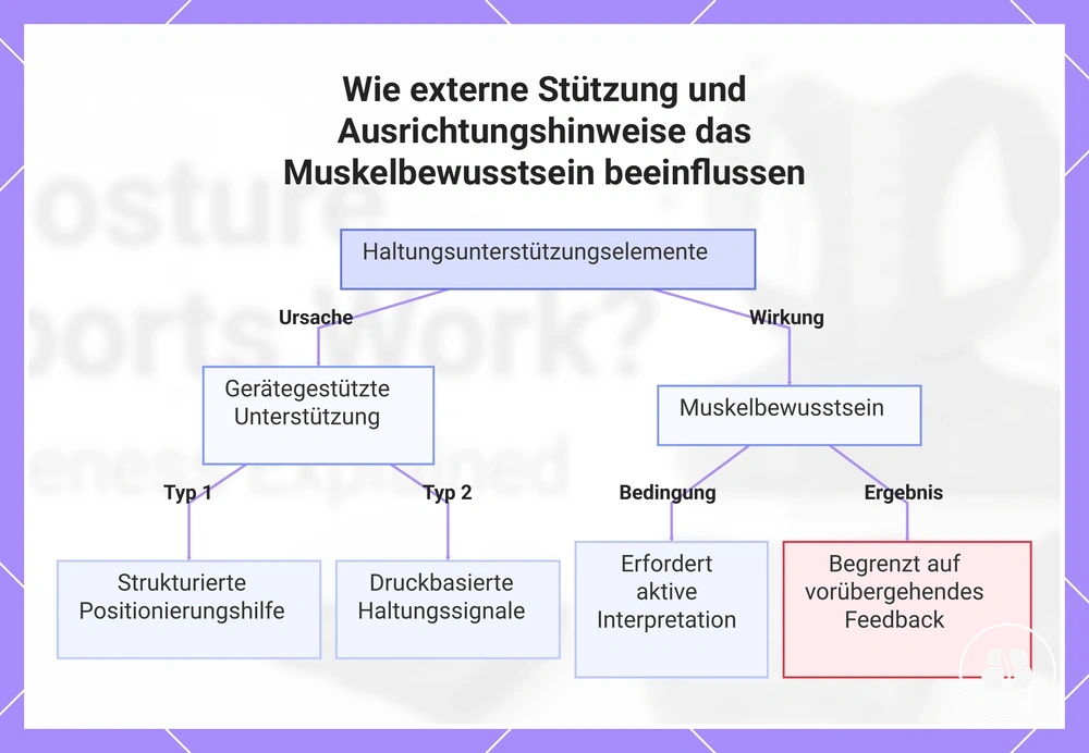 Wie externe Stützung und Ausrichtungshinweise das Muskelbewusstsein beeinflussen