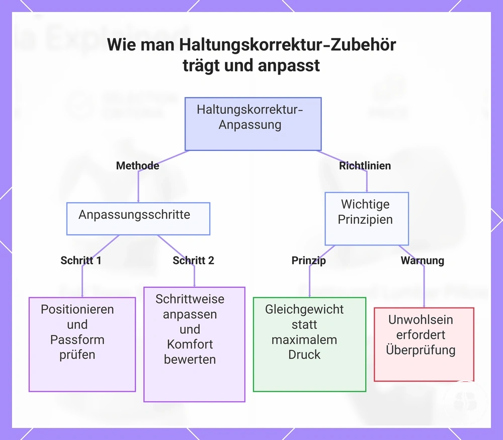 Wie man Haltungskorrektur-Zubehör trägt und anpasst