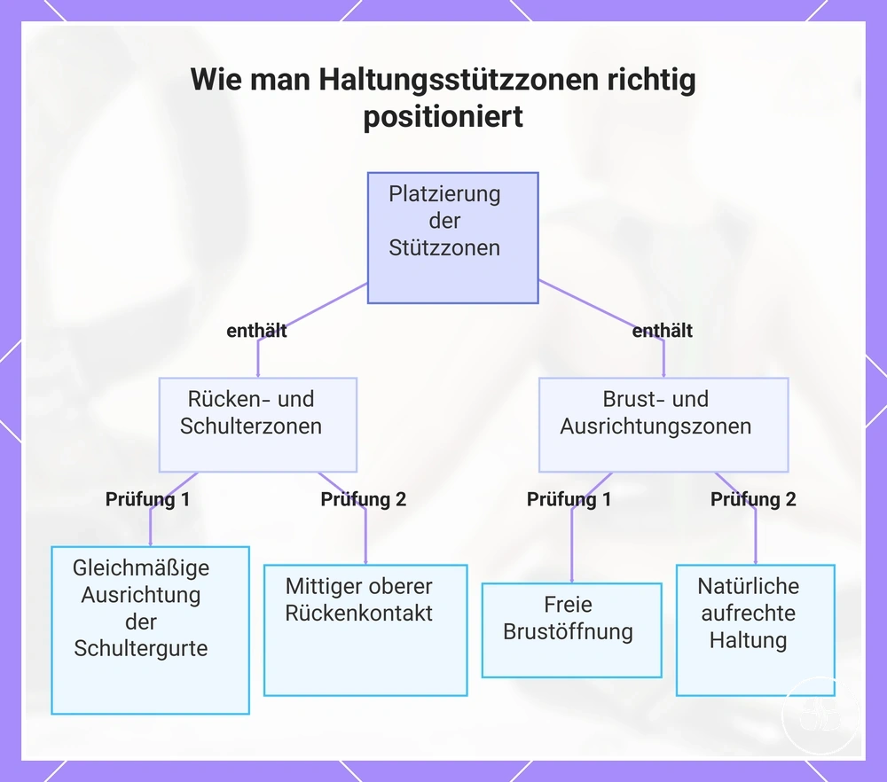Wie man Haltungsstützzonen richtig positioniert