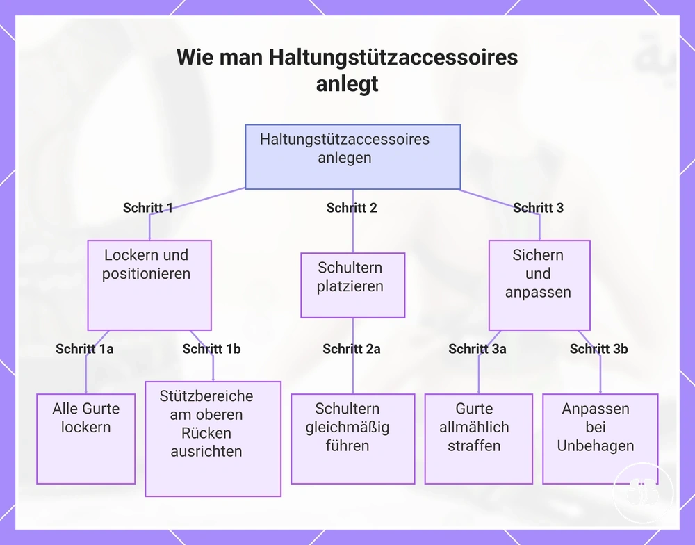 Wie man Haltungstützaccessoires anlegt