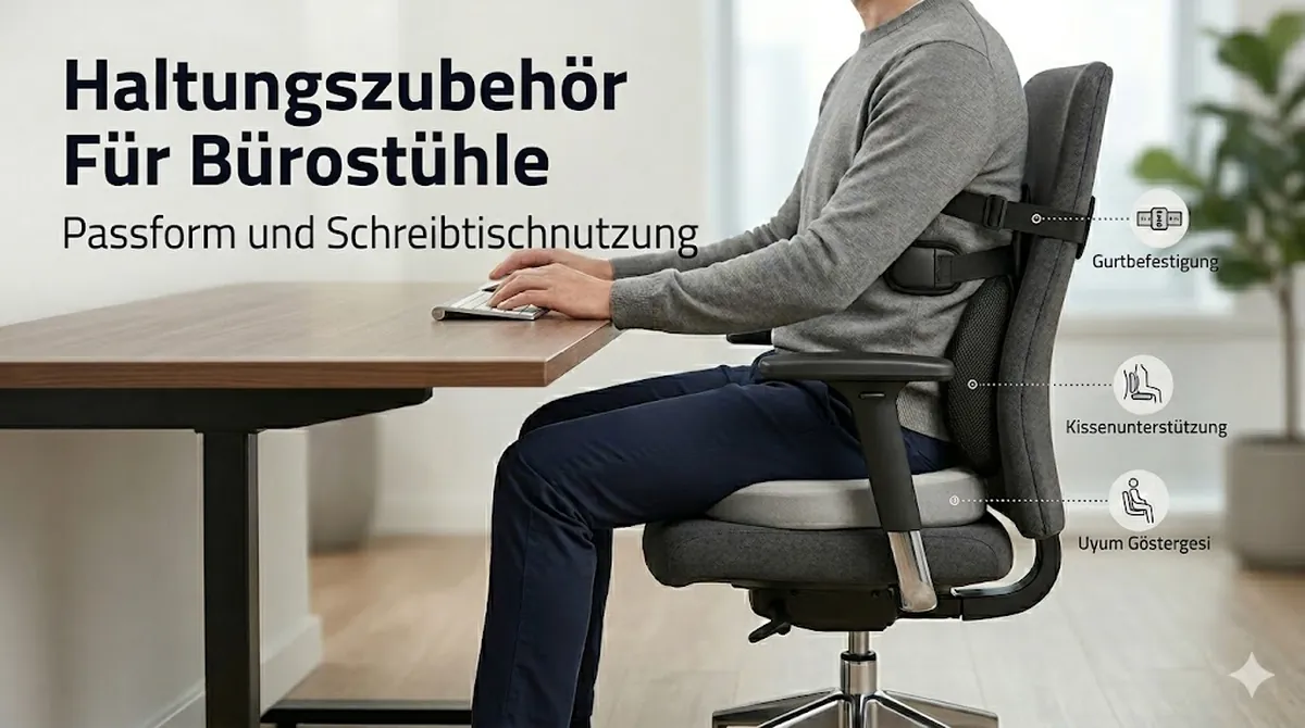 Zubehör zur Haltungsunterstützung für Bürostühle und den Gebrauch am Schreibtisch