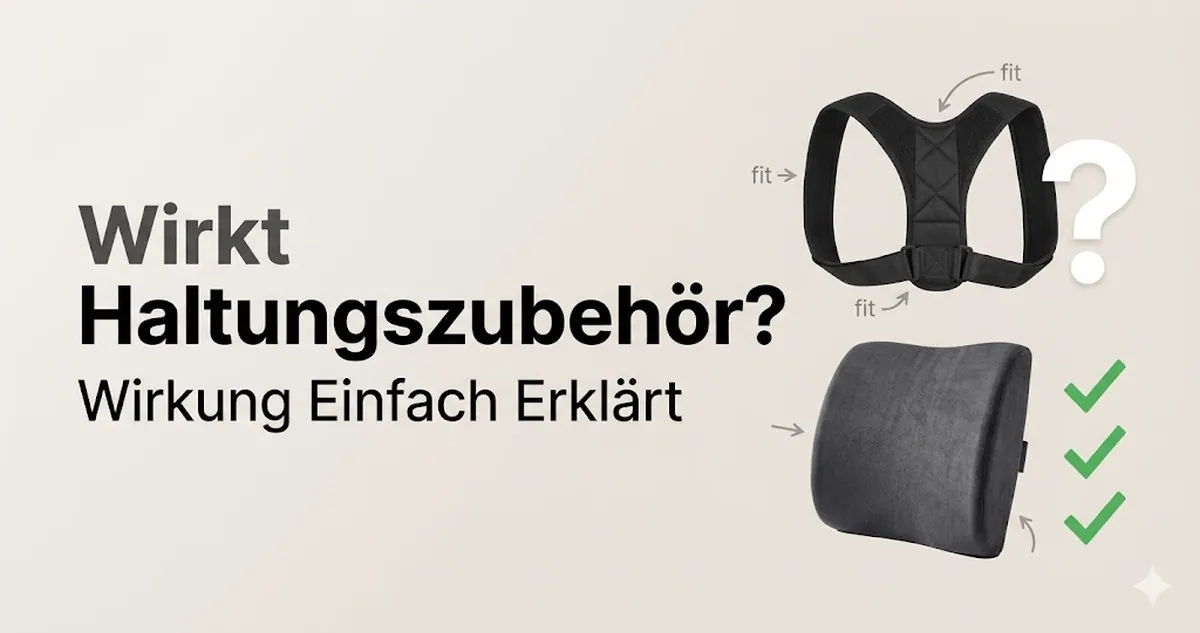 Erklärung zur Wirkung von Zubehör zur Haltungsunterstützung