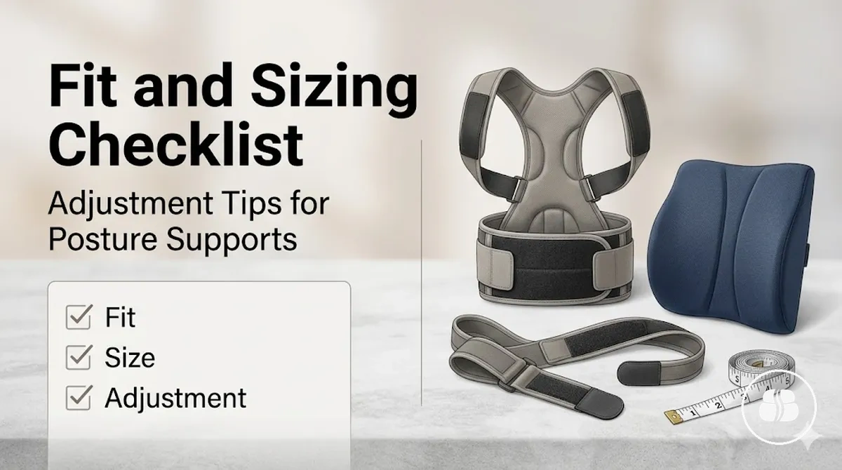 Posture support accessories: Fit, Sizing, and Adjustment Confidence - image of posture support accessories