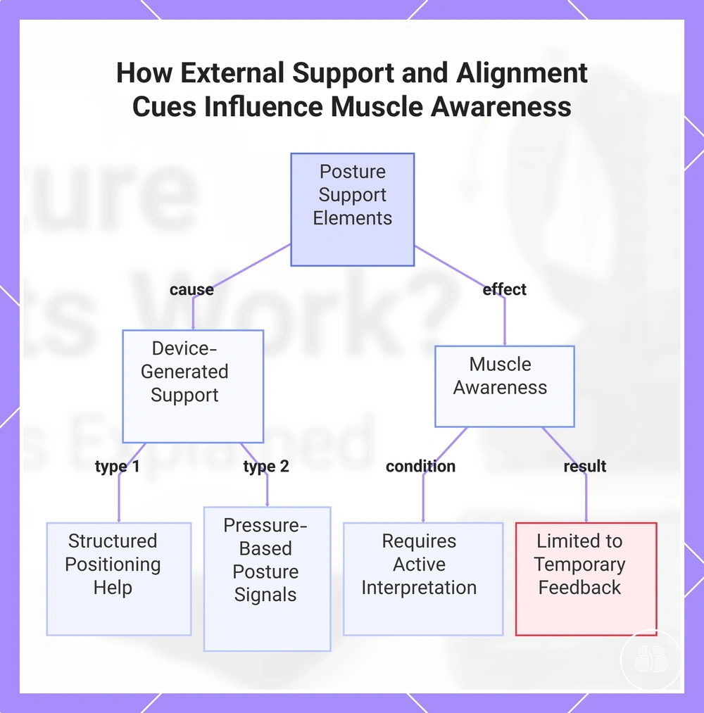 How External Support and Alignment Cues Influence Muscle Awareness