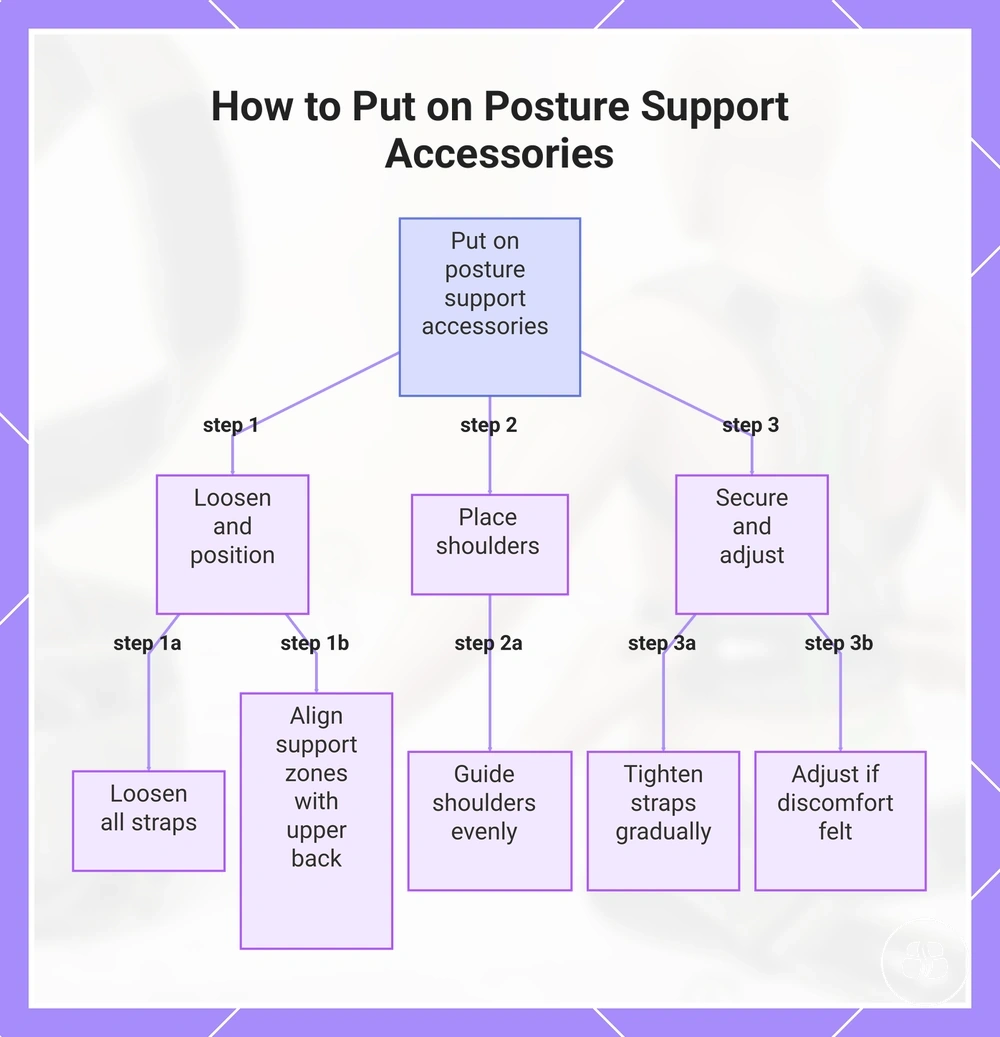 How to Put on Posture Support Accessories