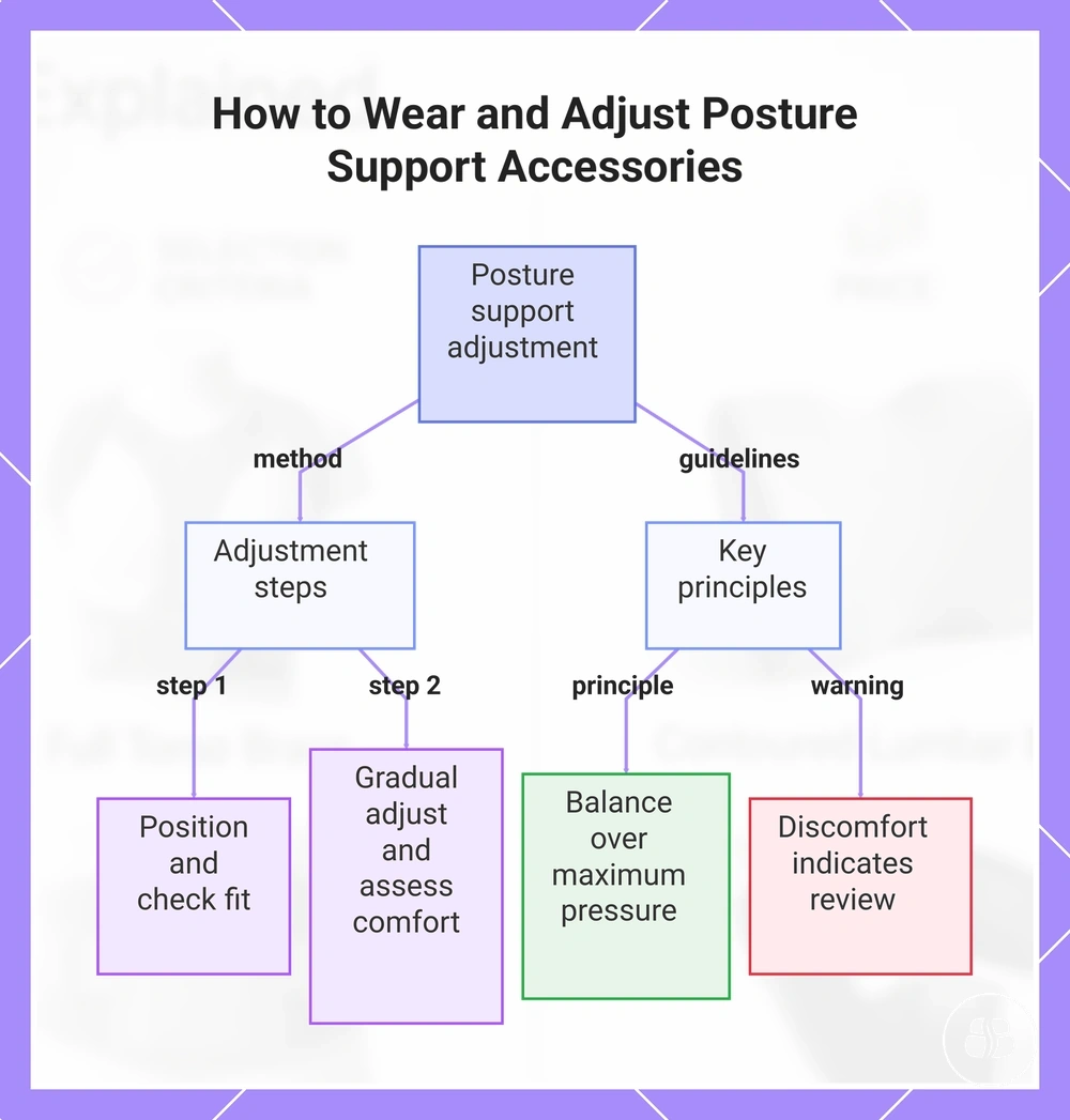 How to Wear and Adjust Posture Support Accessories