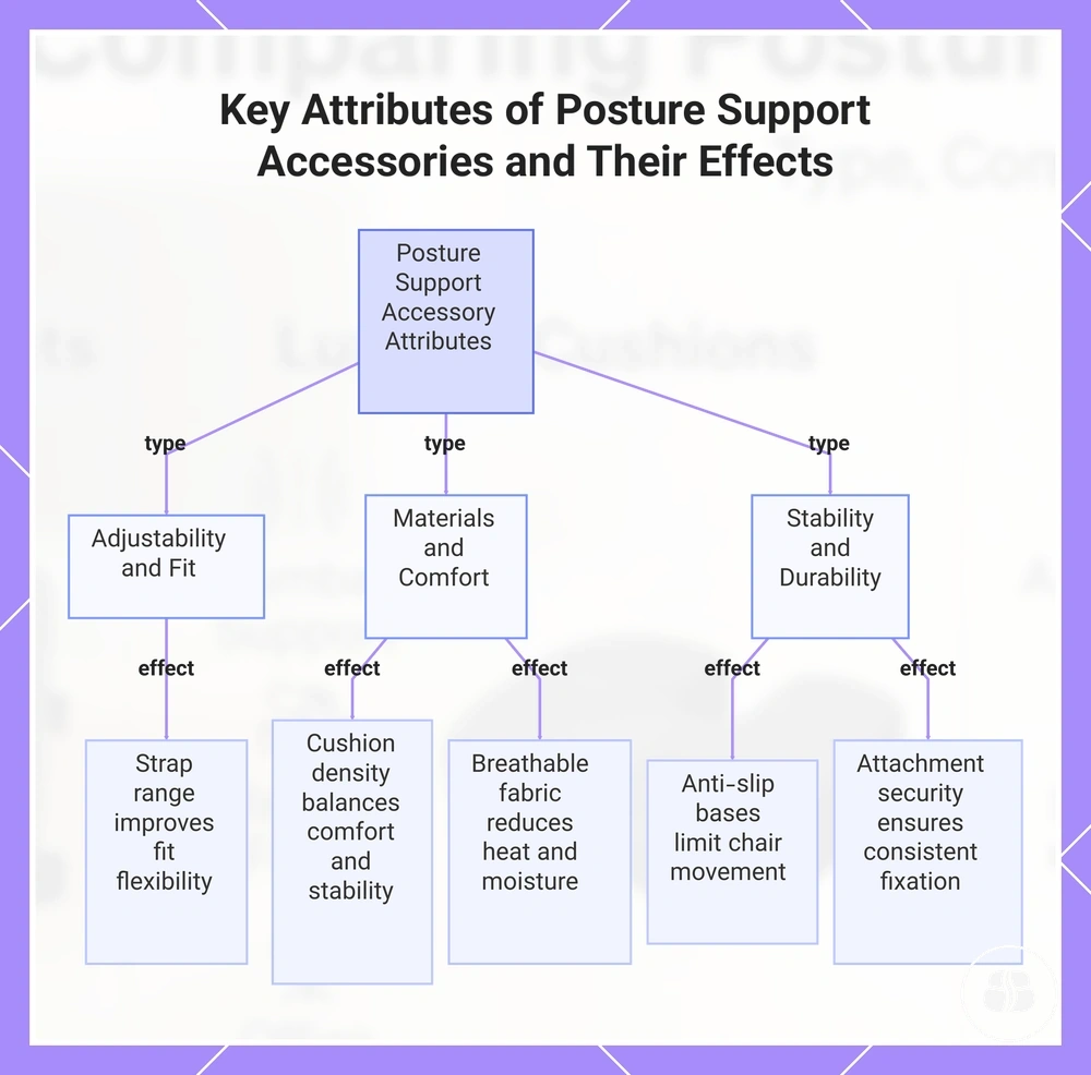 Key Attributes of Posture Support Accessories and Their Effects