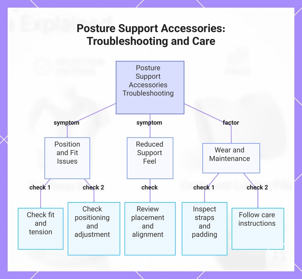 Posture Support Accessories: Troubleshooting and Care