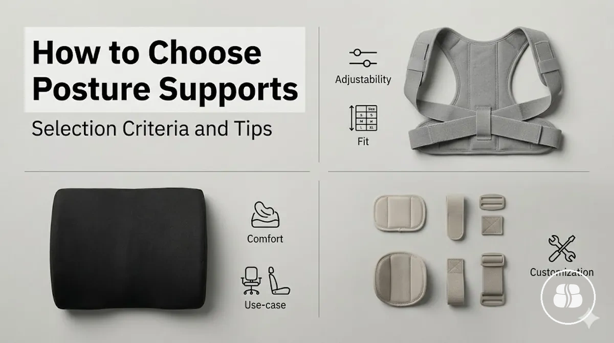 How to choose posture support accessories: Selection Criteria and Tips - image of posture support accessories
