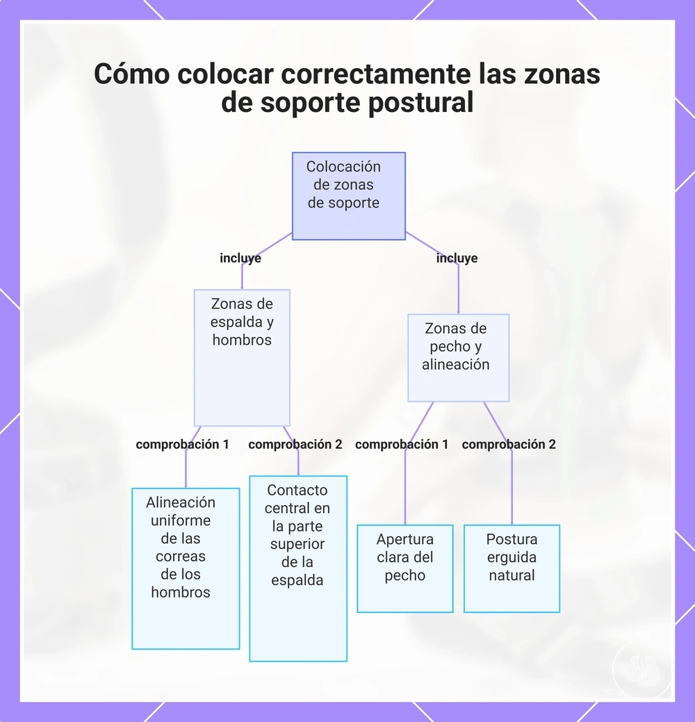Cómo colocar correctamente las zonas de soporte postural