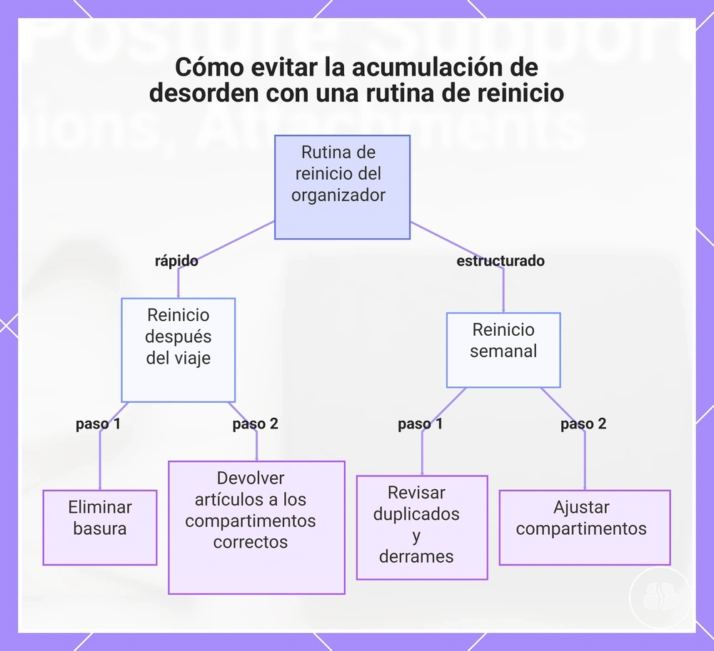 Cómo evitar la acumulación de desorden con una rutina de reinicio