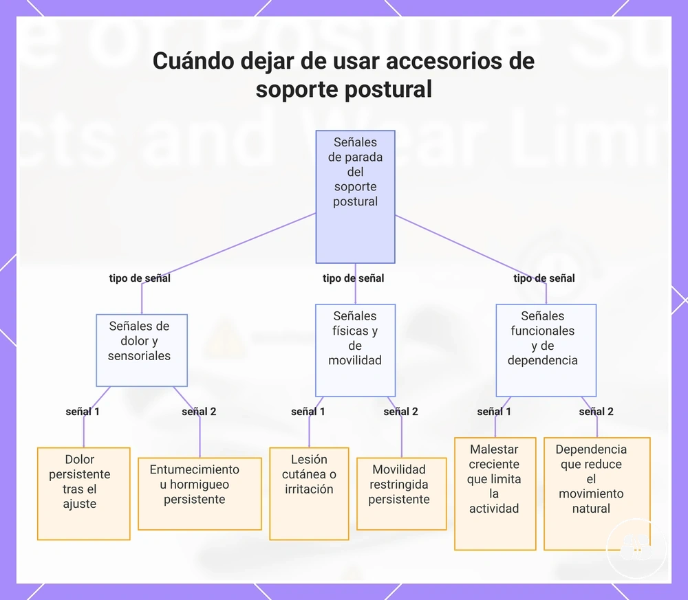 Cuándo dejar de usar accesorios de soporte postural