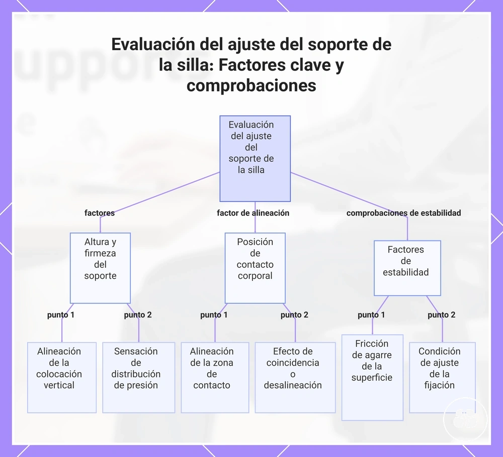 Evaluación del ajuste del soporte de la silla: Factores clave y comprobaciones