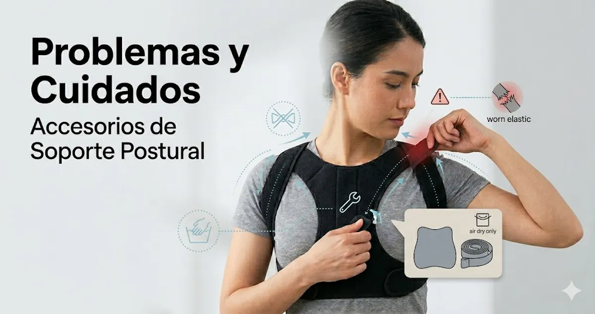 Problemas frecuentes y cuidados de los accesorios de soporte postural