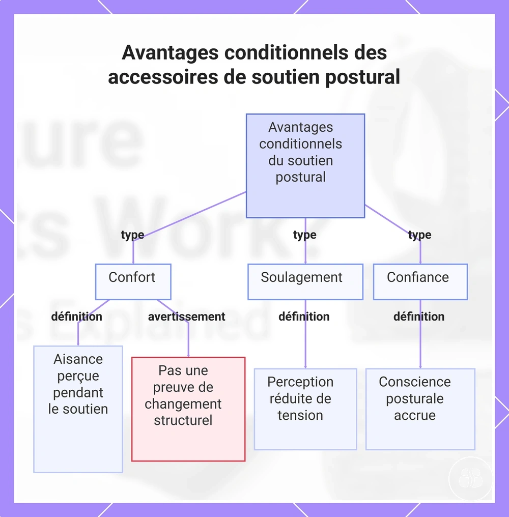 Avantages conditionnels des accessoires de soutien postural
