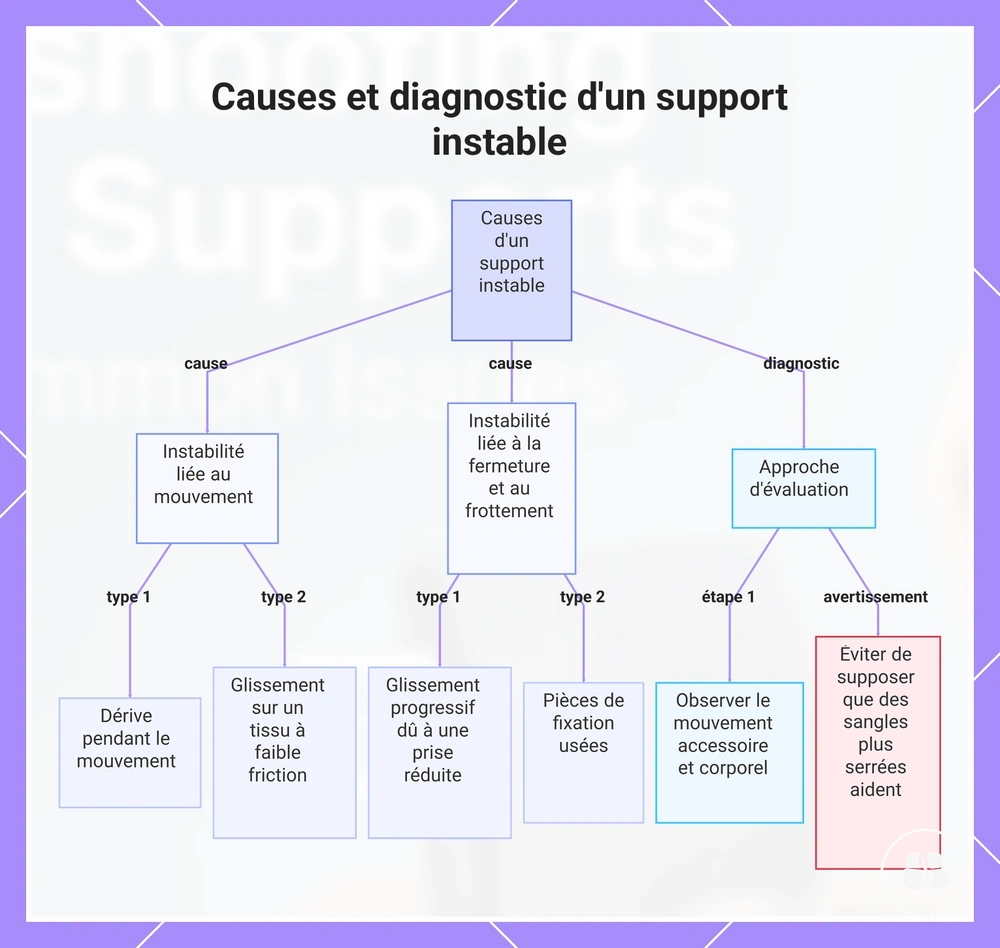 Causes et diagnostic d'un support instable