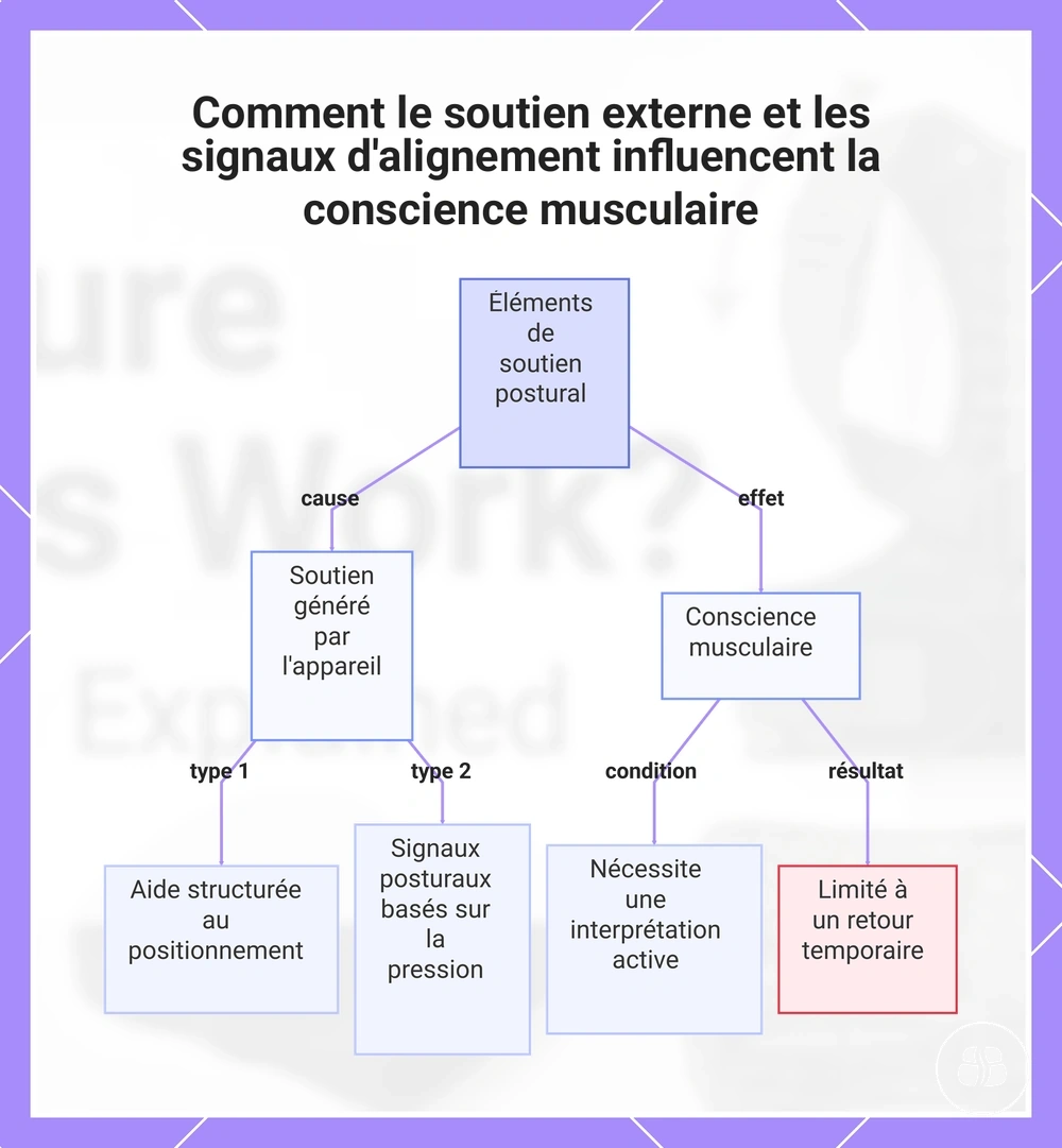Comment le soutien externe et les signaux d'alignement influencent la conscience musculaire