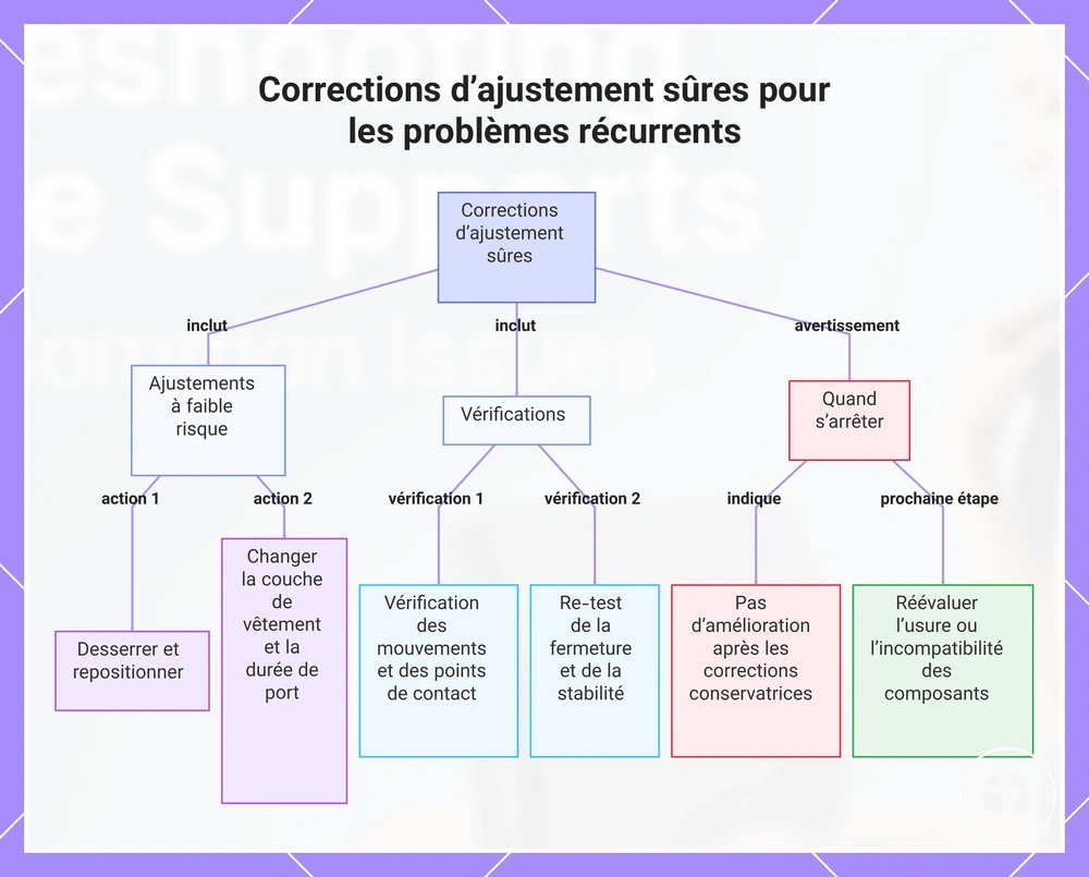 Corrections d’ajustement sûres pour les problèmes récurrents