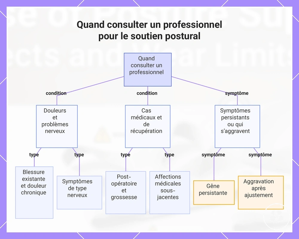 Quand consulter un professionnel pour le soutien postural