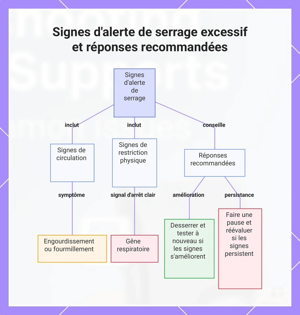 Signes d'alerte de serrage excessif et réponses recommandées