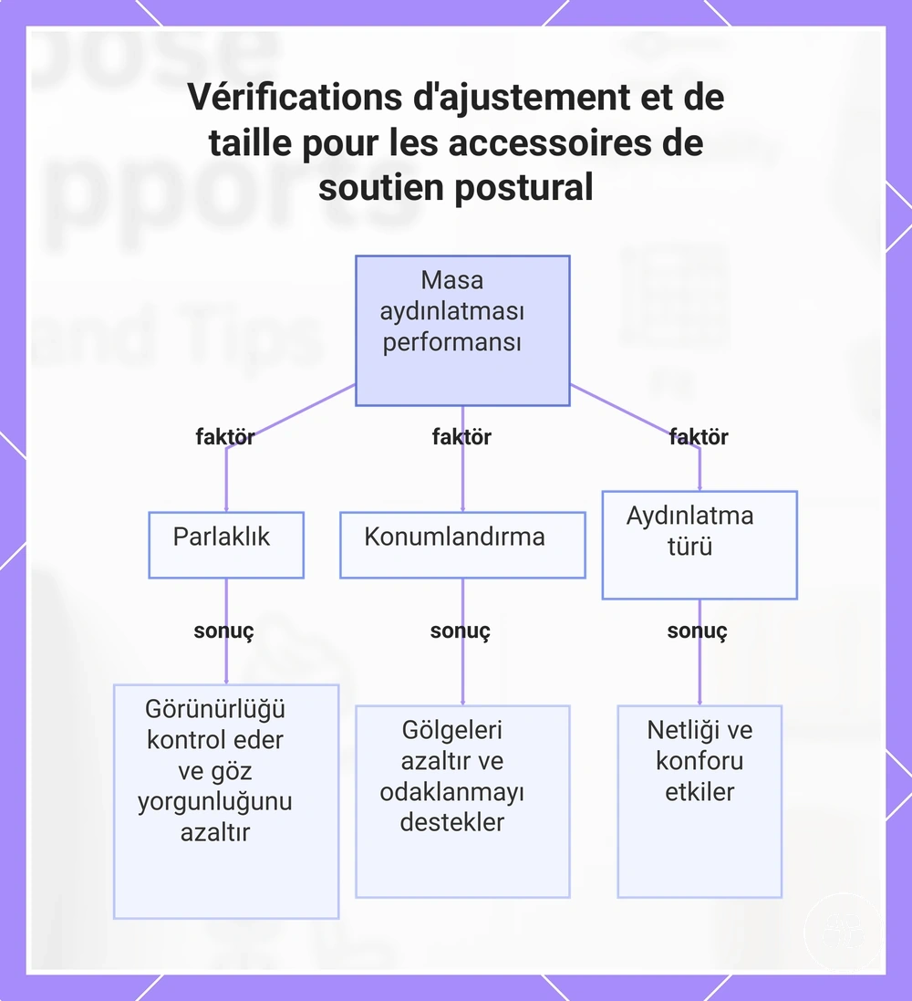Vérifications d'ajustement et de taille pour les accessoires de soutien postural