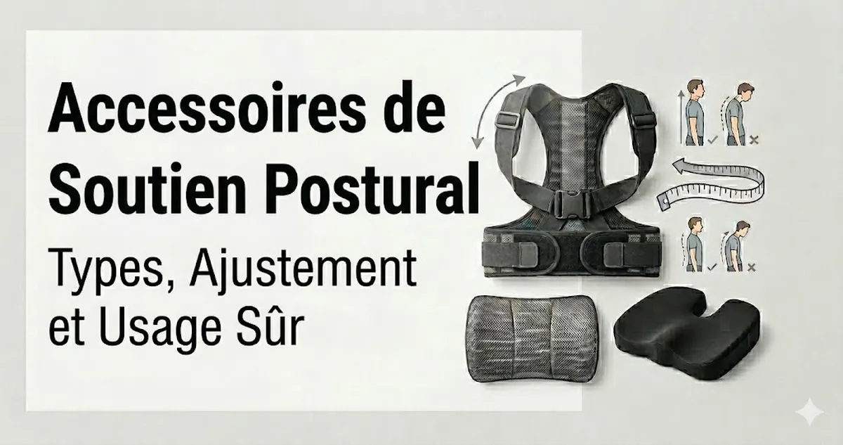 Accessoires de soutien postural avec types, ajustement et usage sûr