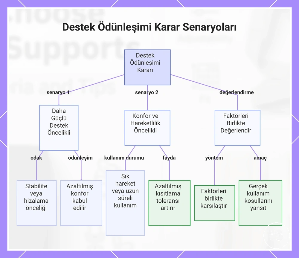 Destek Ödünleşimi Karar Senaryoları