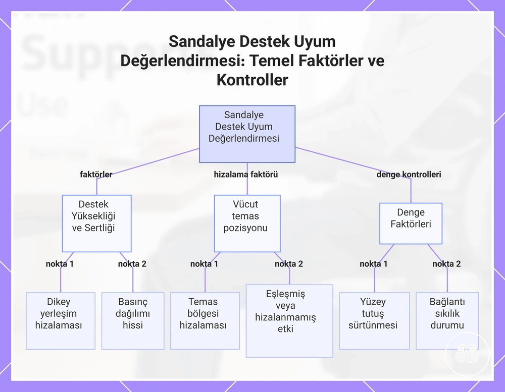 Sandalye Destek Uyum Değerlendirmesi: Temel Faktörler ve Kontroller