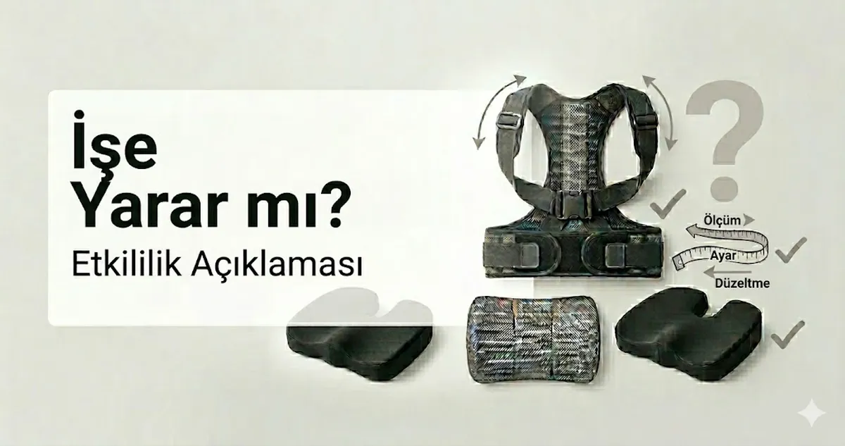 Duruş destek aksesuarlarının etkililiğini açıklayan görsel