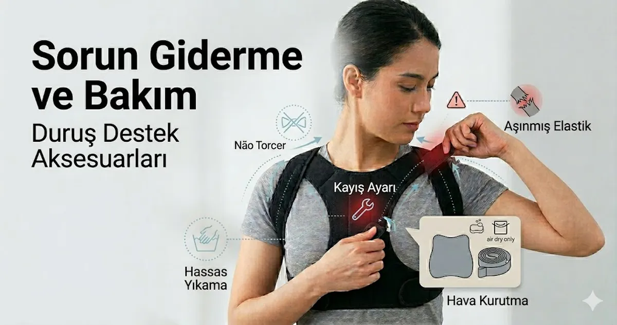 Duruş destek aksesuarlarında sık sorunlar ve bakım